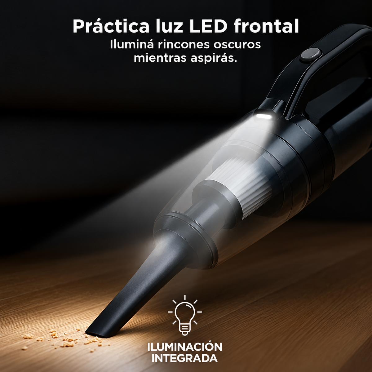 Aspiradora de Mano Inalámbrica 120W + Kit de Destornilladores Punta Plana y Phillips Imantados