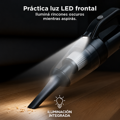 Aspiradora de Mano Inalámbrica 120W + Kit de Destornilladores Punta Plana y Phillips Imantados